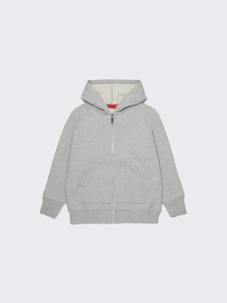 Hoodie mit Emblem auf dem Rücken KID - MELANGE GRAU - MAX&Co.