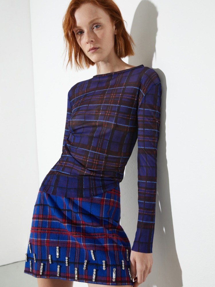 T-shirt en jersey tulle - BLEUET - MAX&Co.