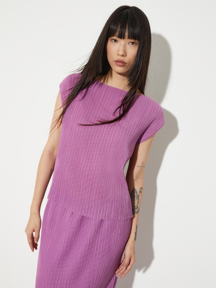 Pleated jersey top - MAX&Co.