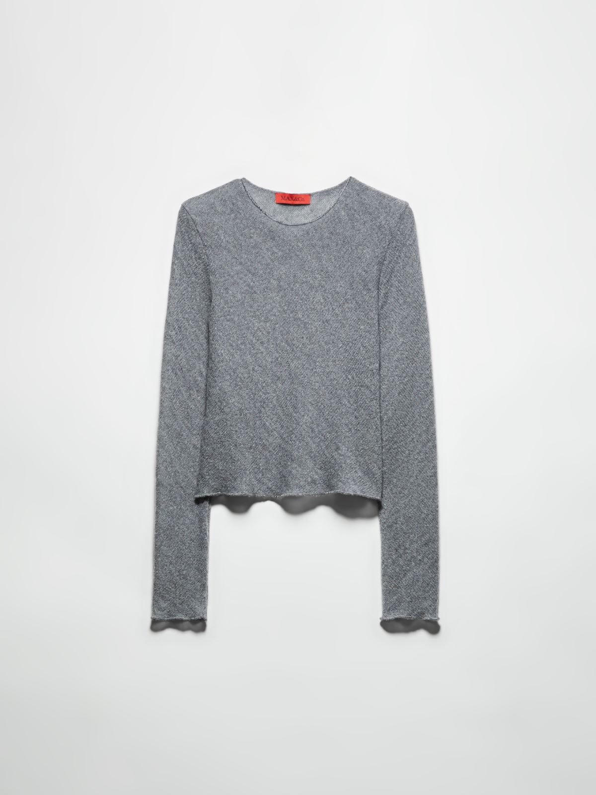 Slim-fit gauze T-shirt - MEDIUM GREY - MAX&Co. - 5