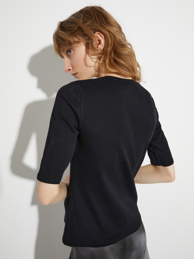 Geripptes T-Shirt mit Cut-outs - MAX&Co. - 2