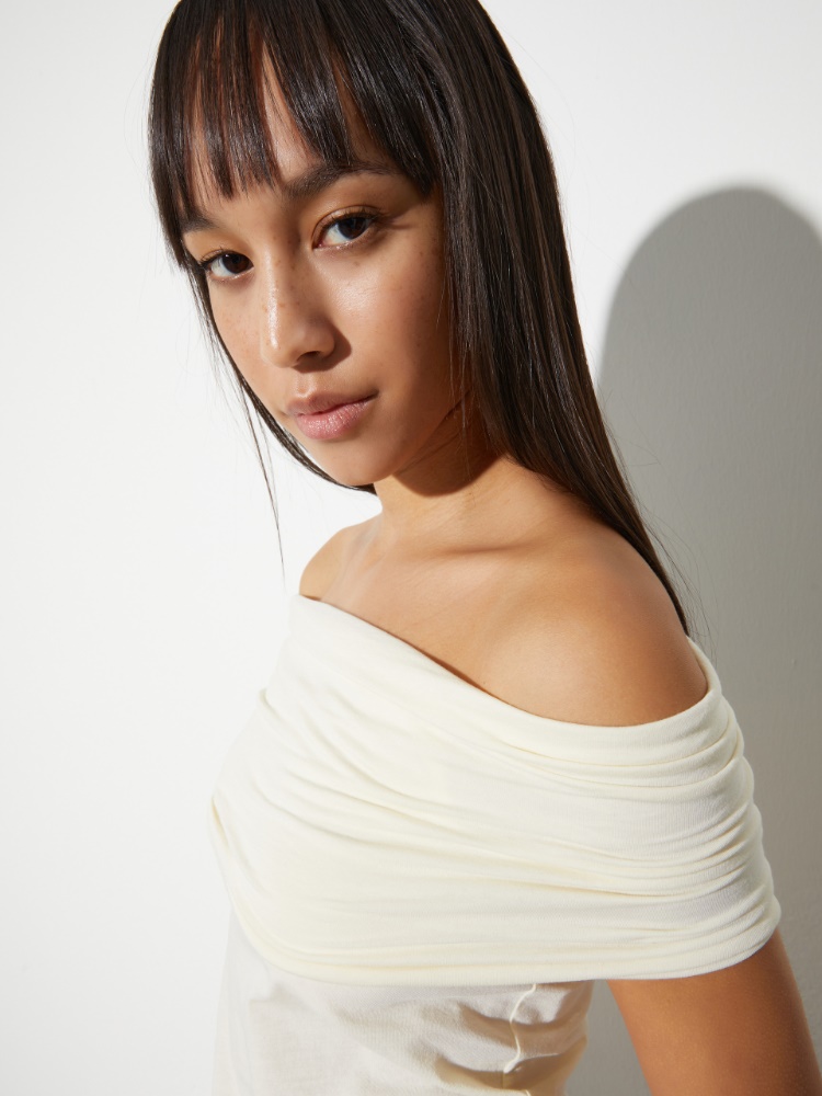 Off-the-shoulder jersey top - MAX&Co. - 3