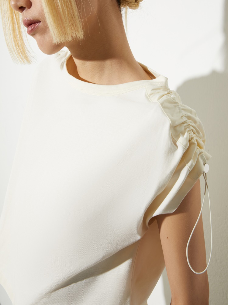 Drawstring cotton T-shirt - MAX&Co. - 3