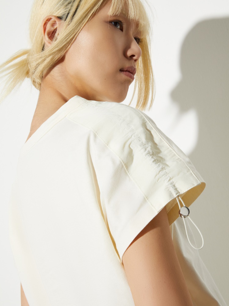 Drawstring cotton T-shirt - MAX&Co. - 4