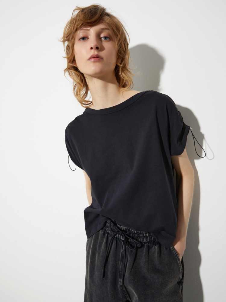 Drawstring cotton T-shirt - MAX&Co.