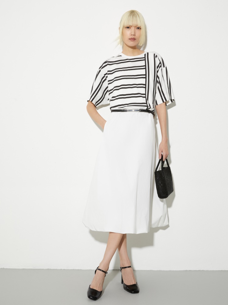 Gestreiftes Oversize-T-Shirt aus Baumwolle - MAX&Co. - 4