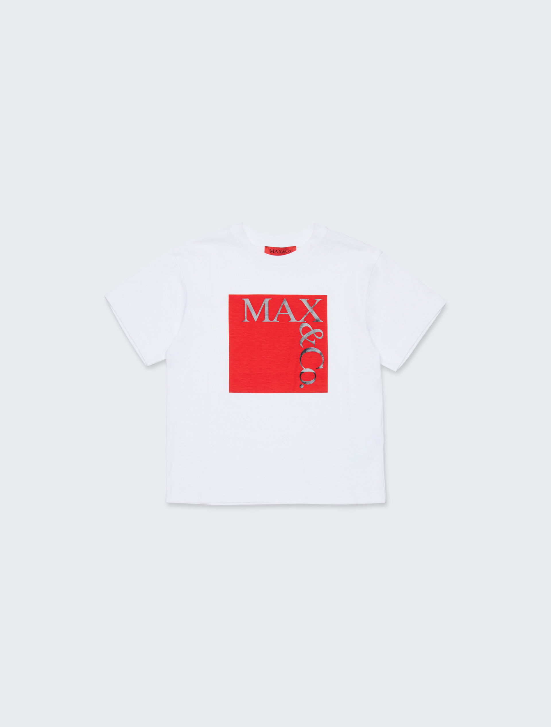 Icon t-shirt with logo KID, optical white | MAX&Co. Icon t-shirt with logo KID - OPTICAL WHITE - MAX&Co. - 3