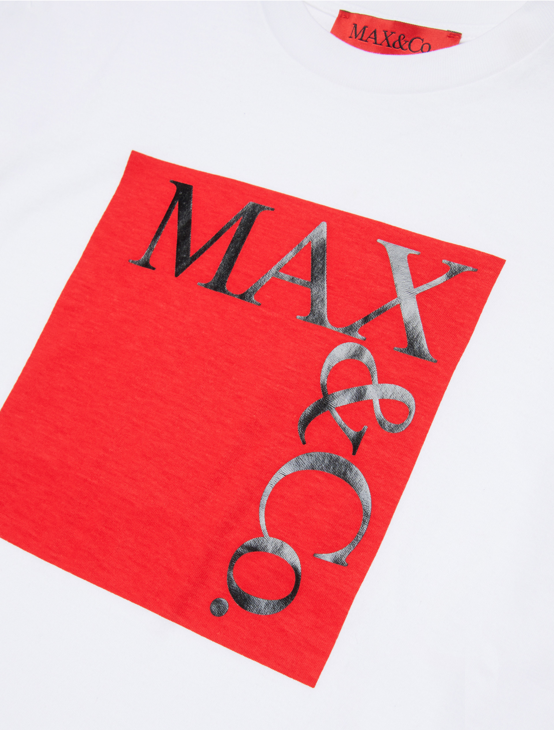 Icon t-shirt with logo KID, optical white | MAX&Co. Icon t-shirt with logo KID - OPTICAL WHITE - MAX&Co. - 5