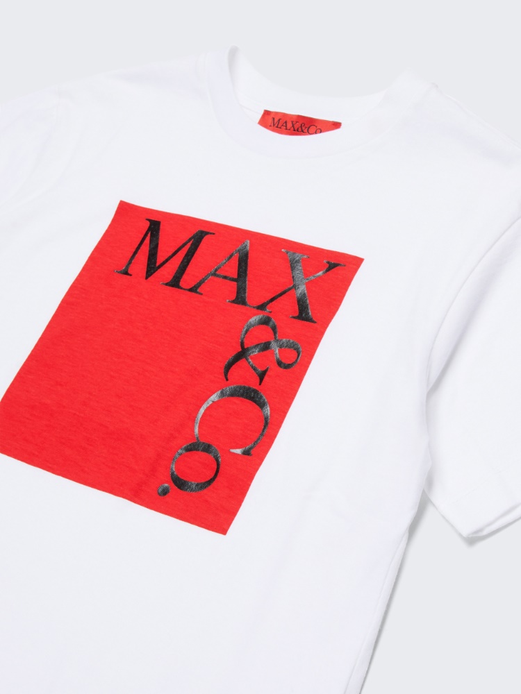 Logo T-shirt in jersey KID - BIANCO OTTICO - MAX&Co.