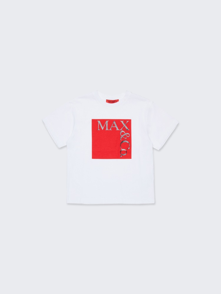 Icon t-shirt with logo KID - OPTICAL WHITE - MAX&Co.