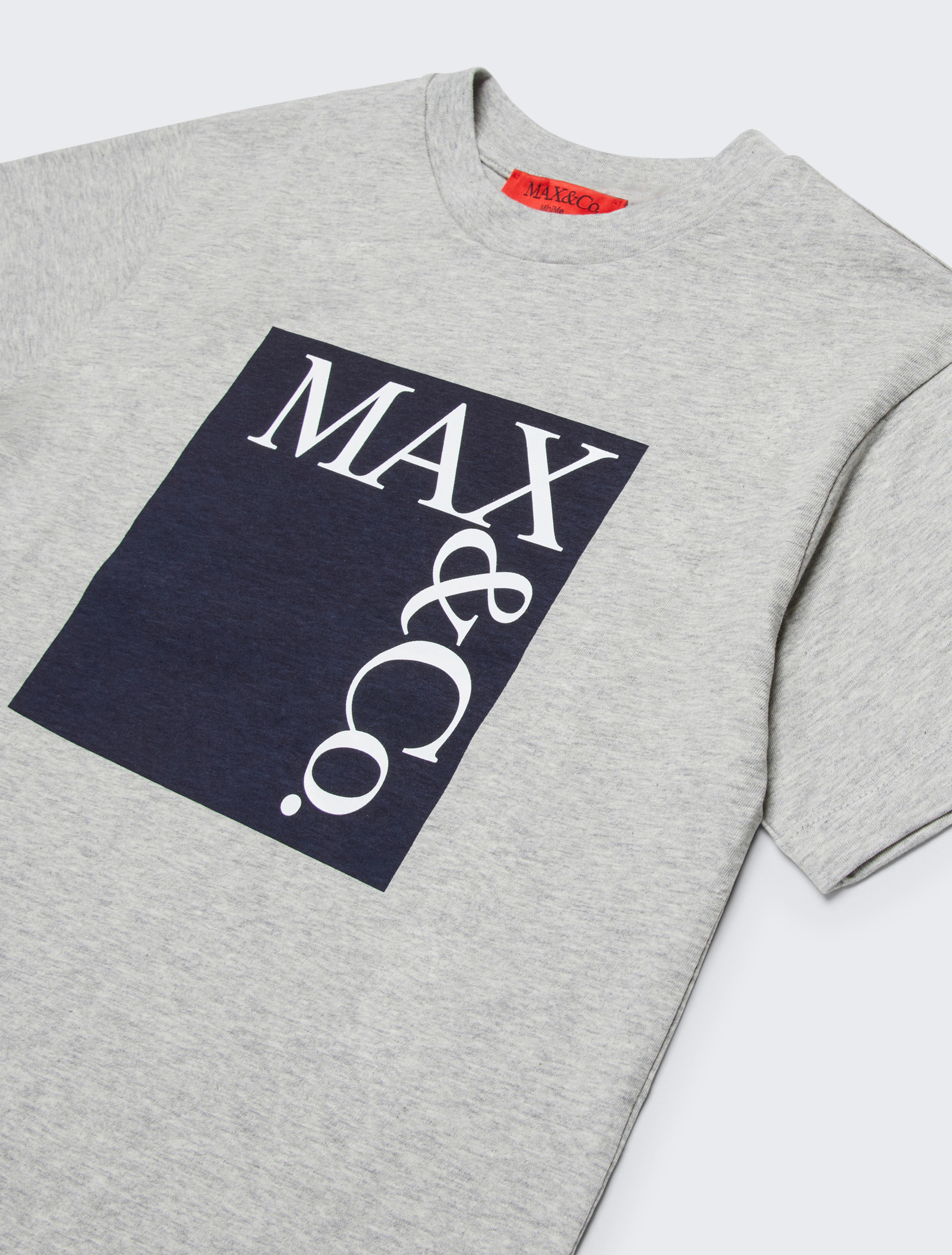 Icon T-shirt in mélange jersey KID - MELANGE GREY - MAX&Co.