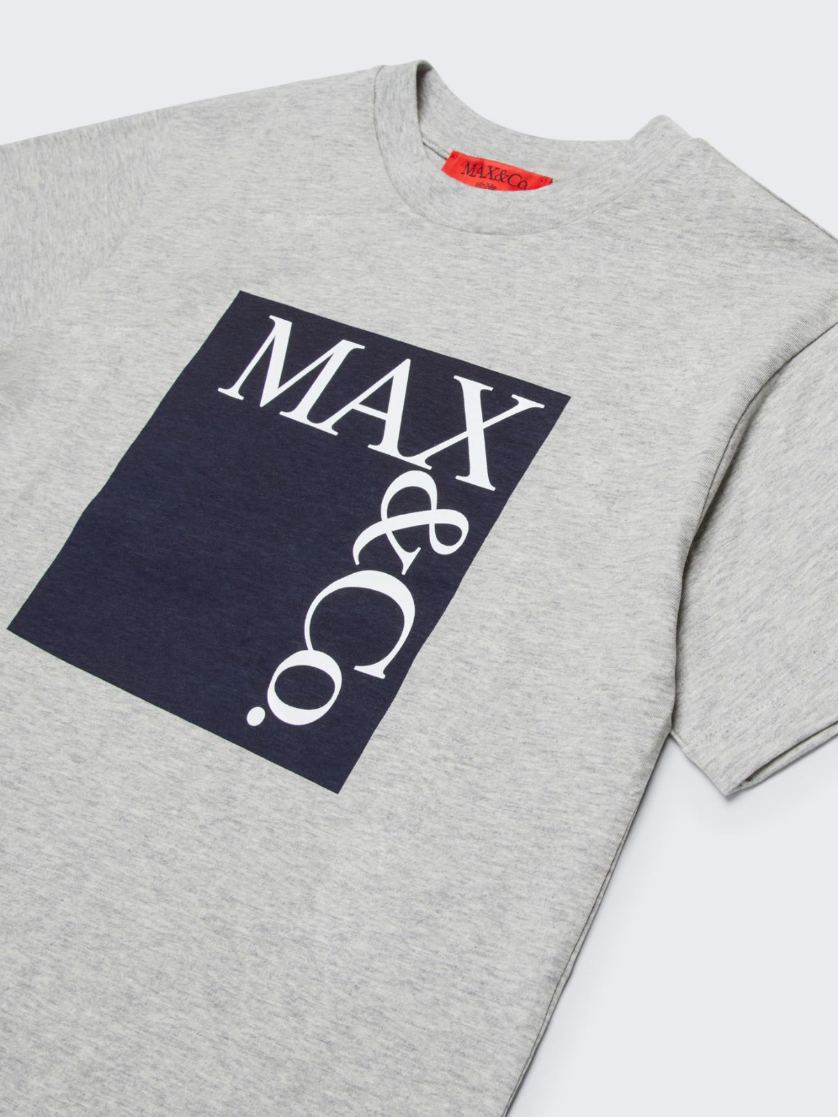 Icon T-shirt in mélange jersey KID - MELANGE GREY - MAX&Co.
