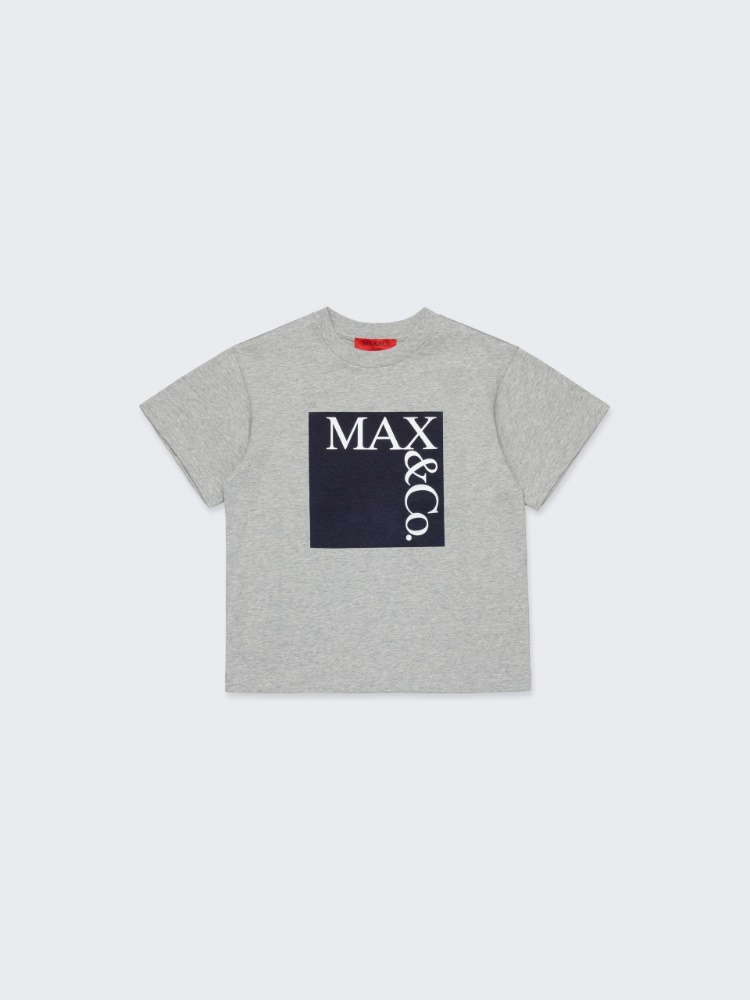 Icon T-shirt in mélange jersey KID - MELANGE GREY - MAX&Co.