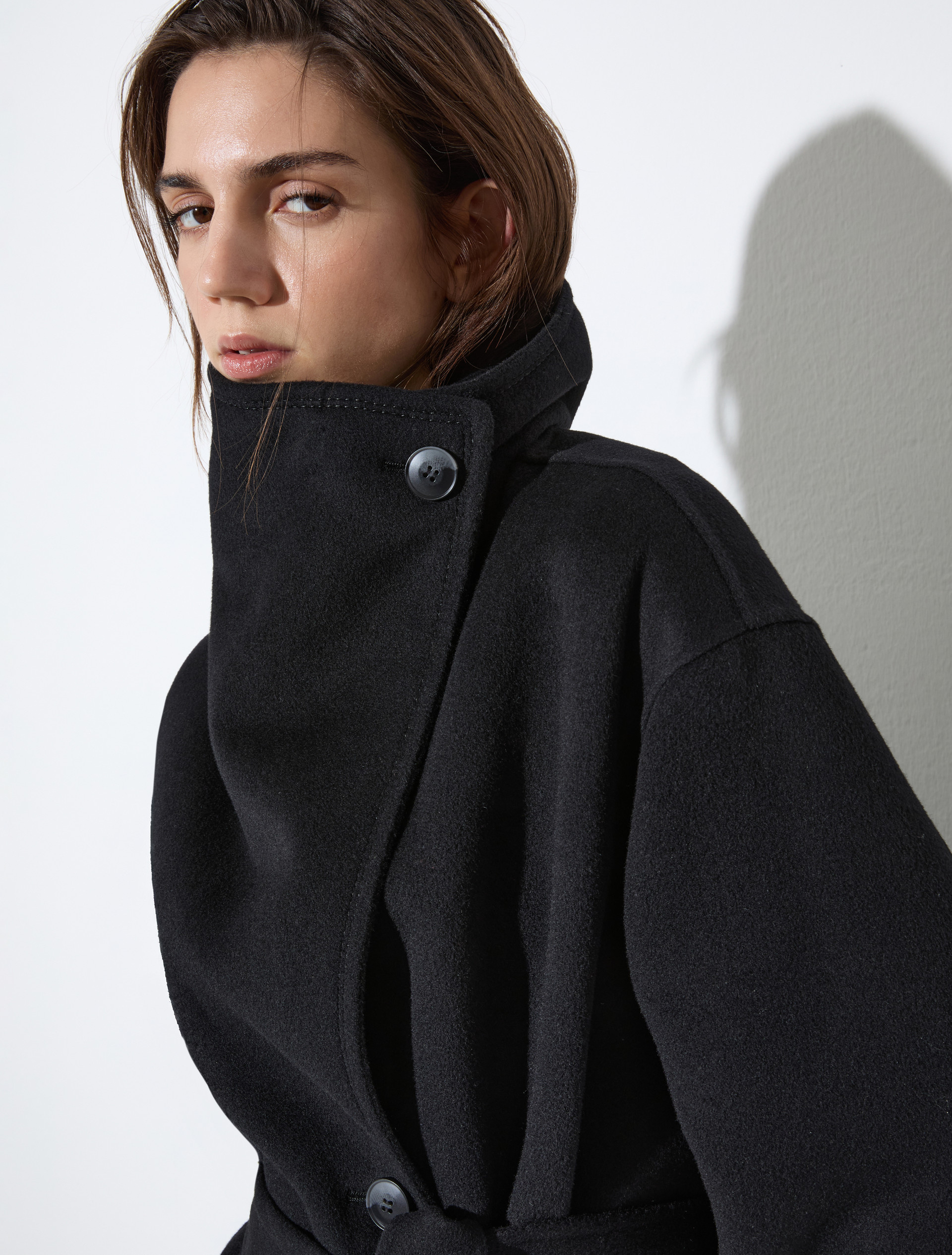 Double-sided pure wool coat - BLACK - MAX&Co. - 3