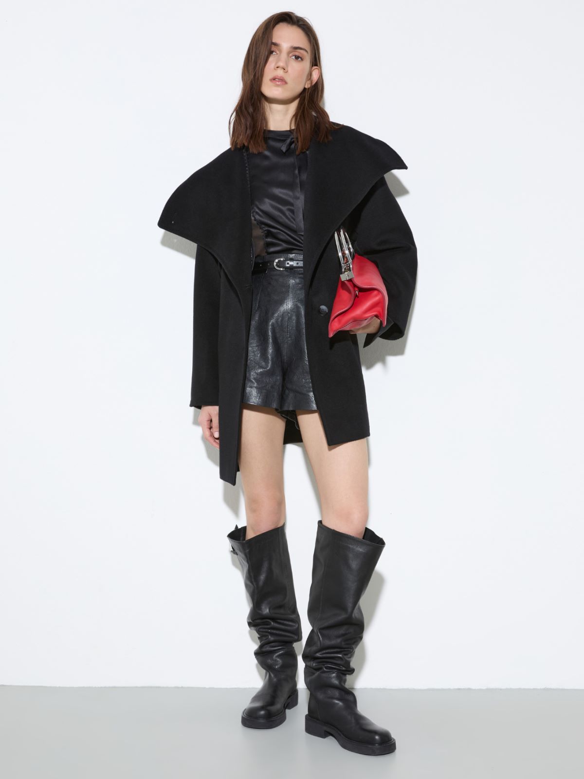 Double-sided pure wool coat - BLACK - MAX&Co. - 4