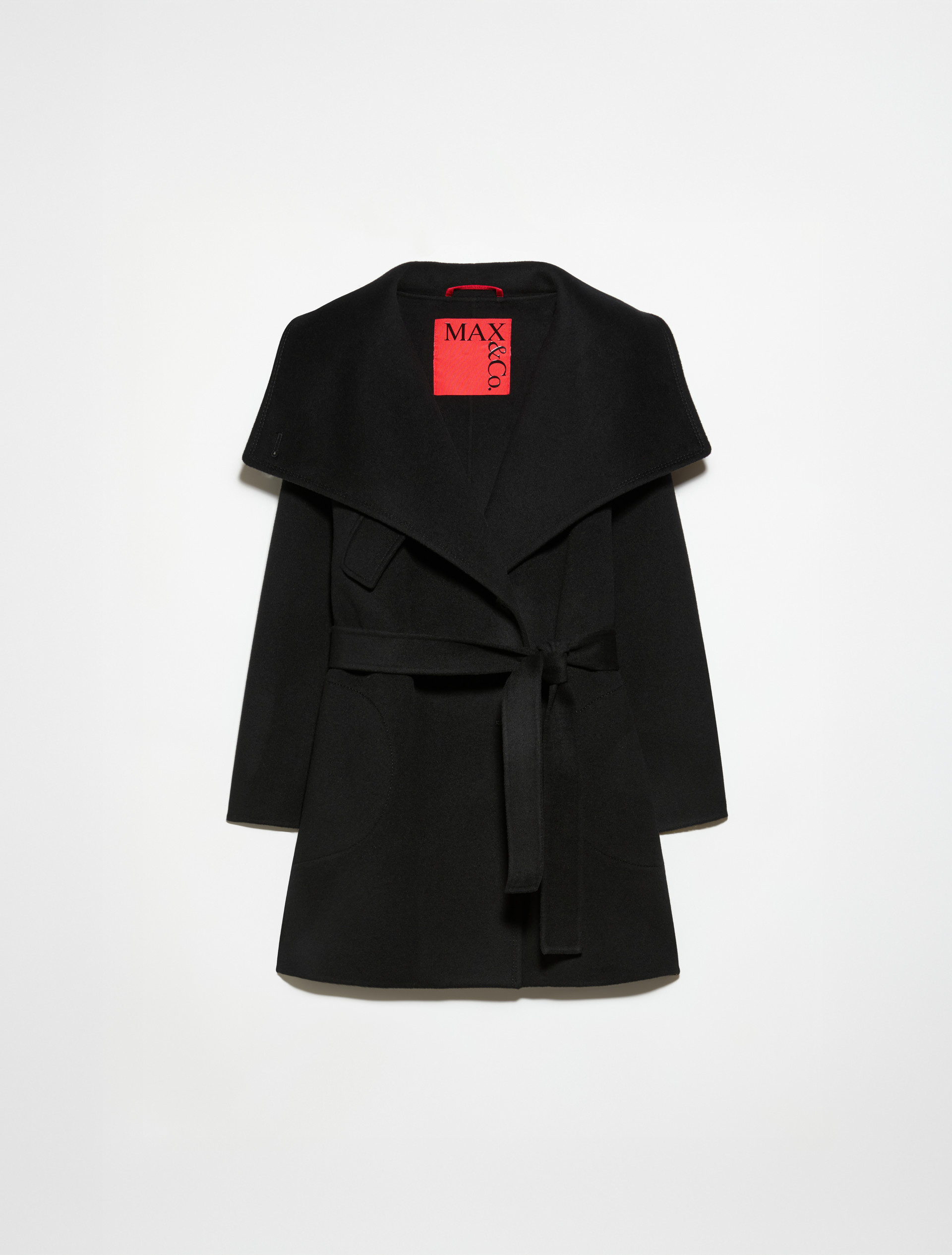 Double-sided pure wool coat - BLACK - MAX&Co. - 5