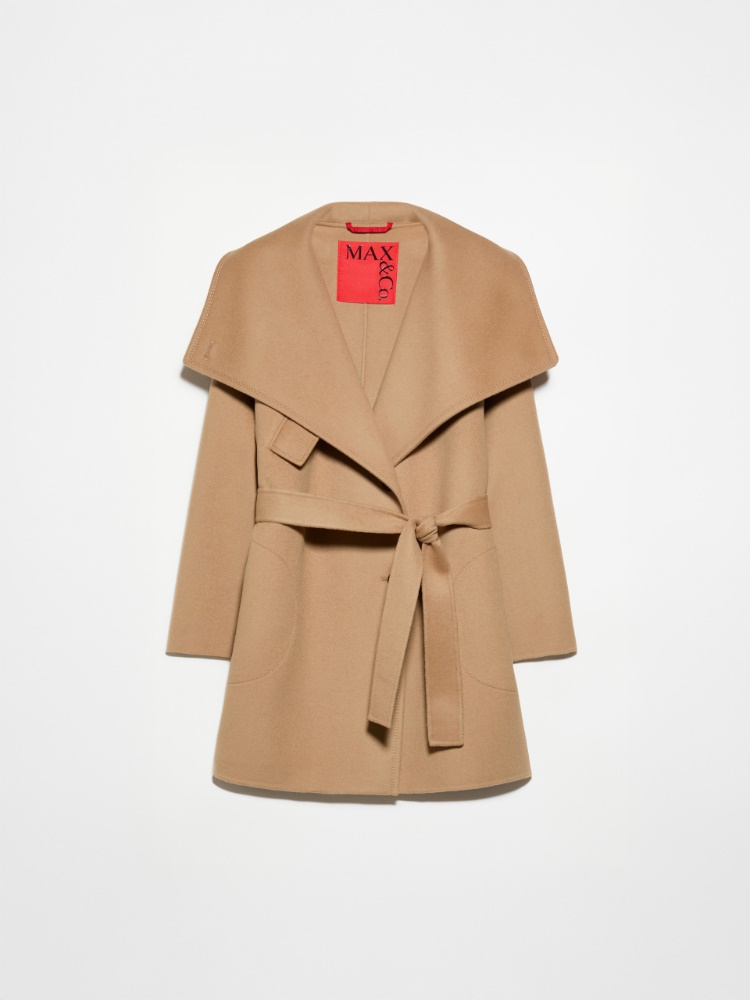 Double-sided pure wool coat - CAMEL - MAX&Co.