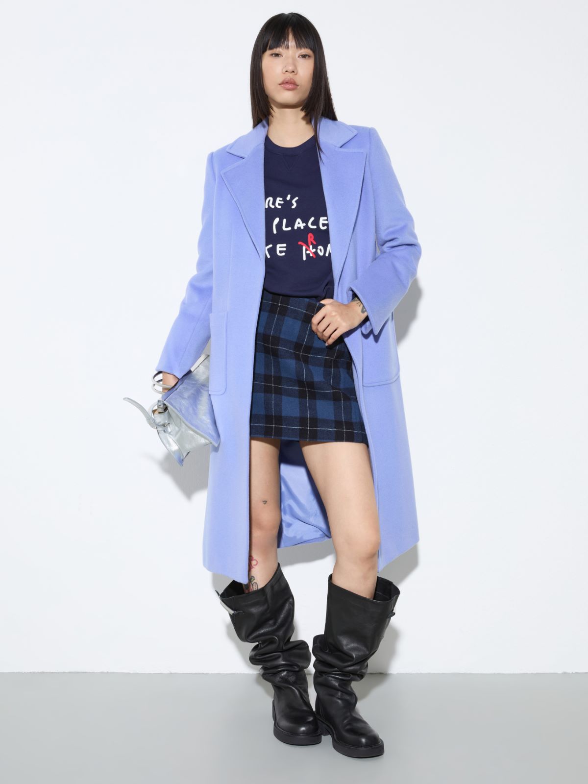 Cappotto Runaway in pura lana - BLU - MAX&Co. - 4