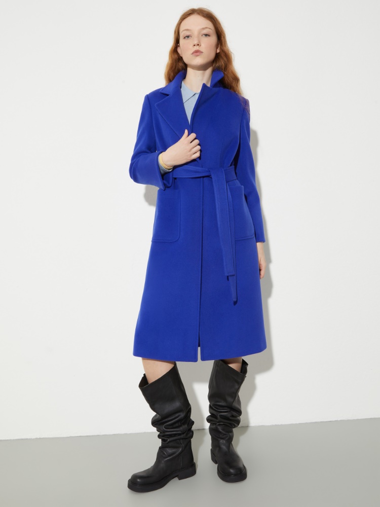 Runaway Mantel aus reiner Wolle - BLAU - MAX&Co.