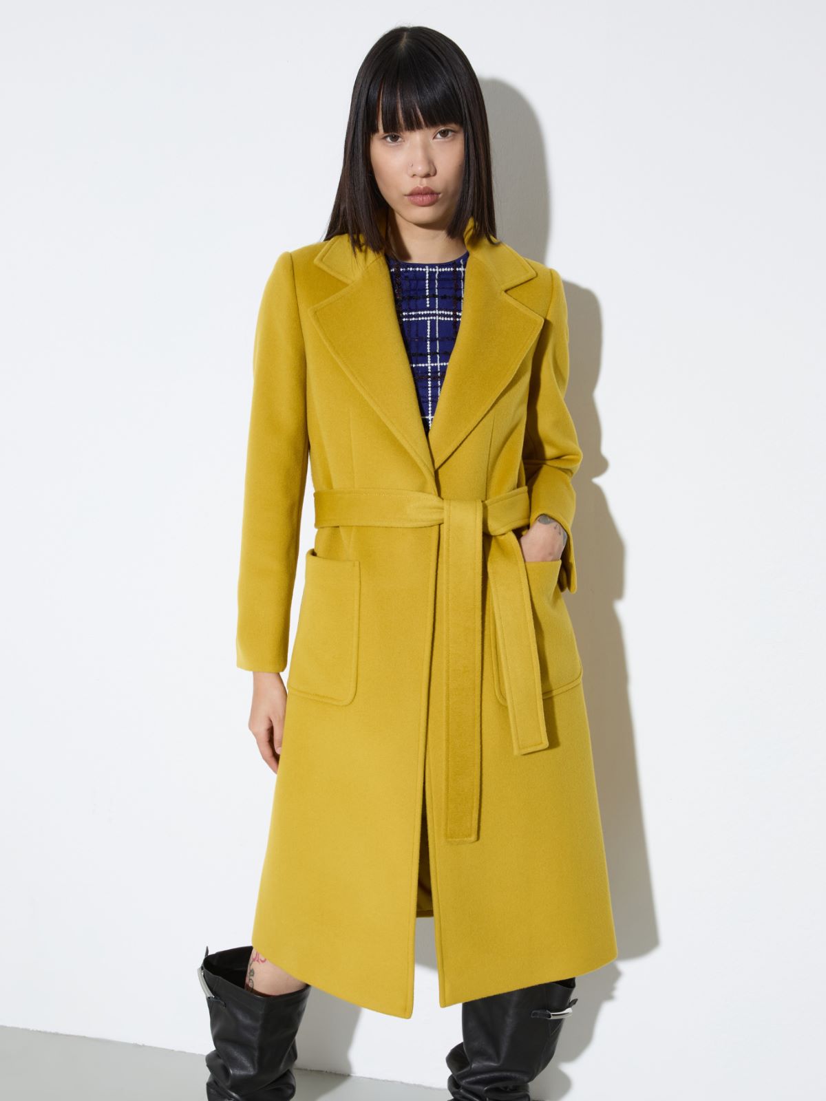 Cappotto Runaway in pura lana - GIALLO - MAX&Co.