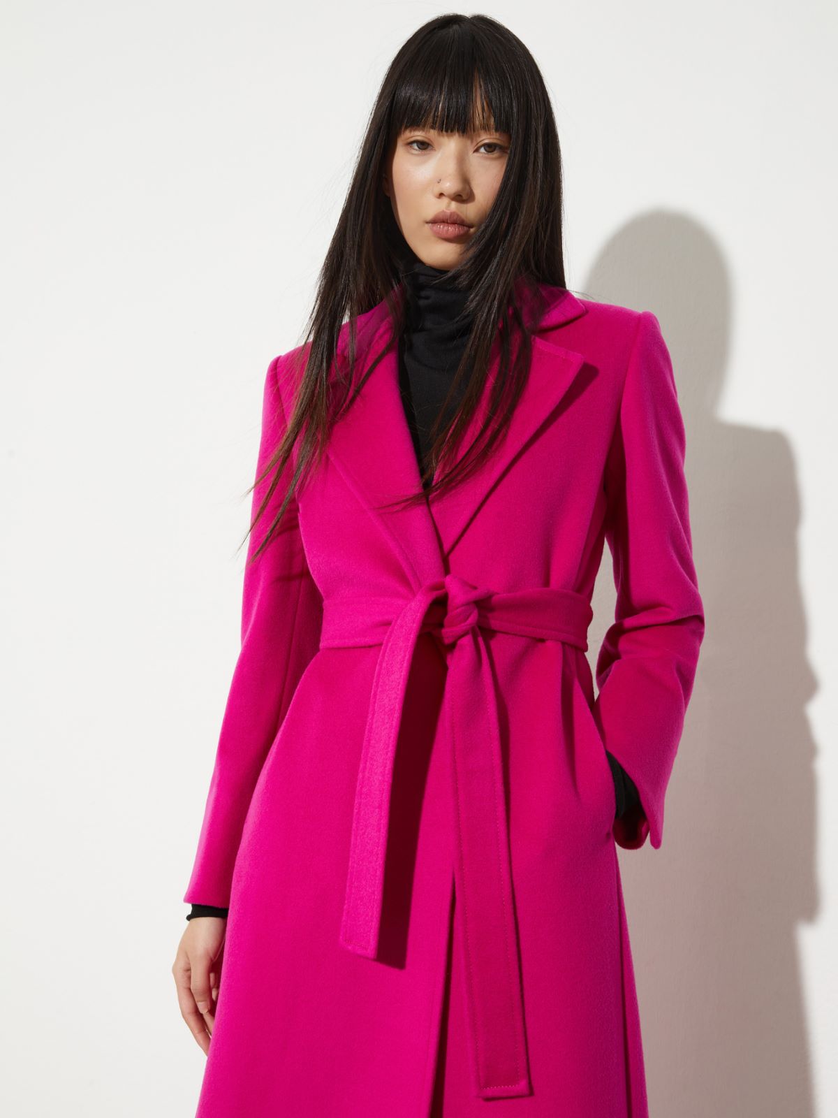 Reversible double-faced wool coat - FUCHSIA - MAX&Co. - 3