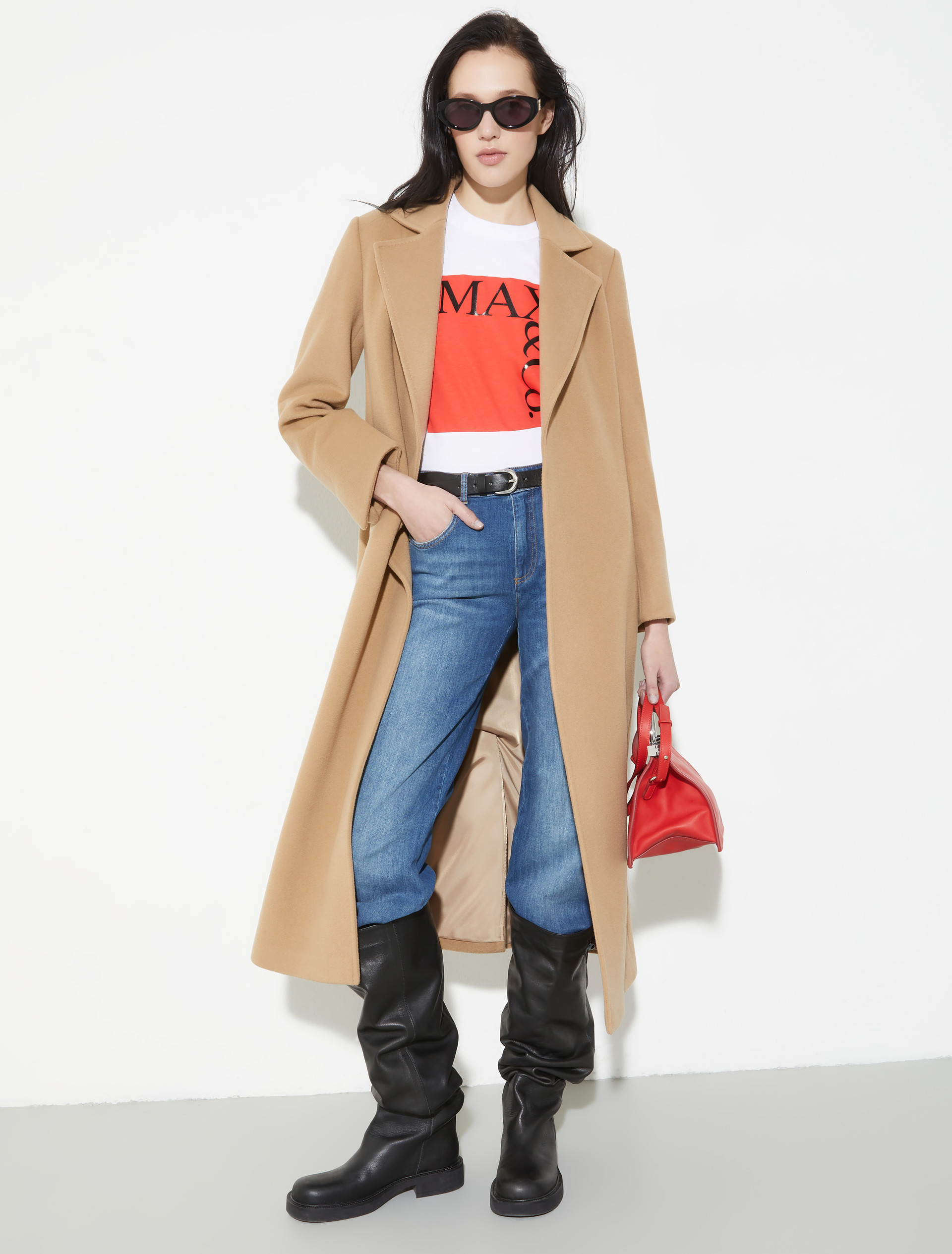 Longrun coat in drap, camel | MAX&Co. Longrun coat in drap - CAMEL - MAX&Co. - 4