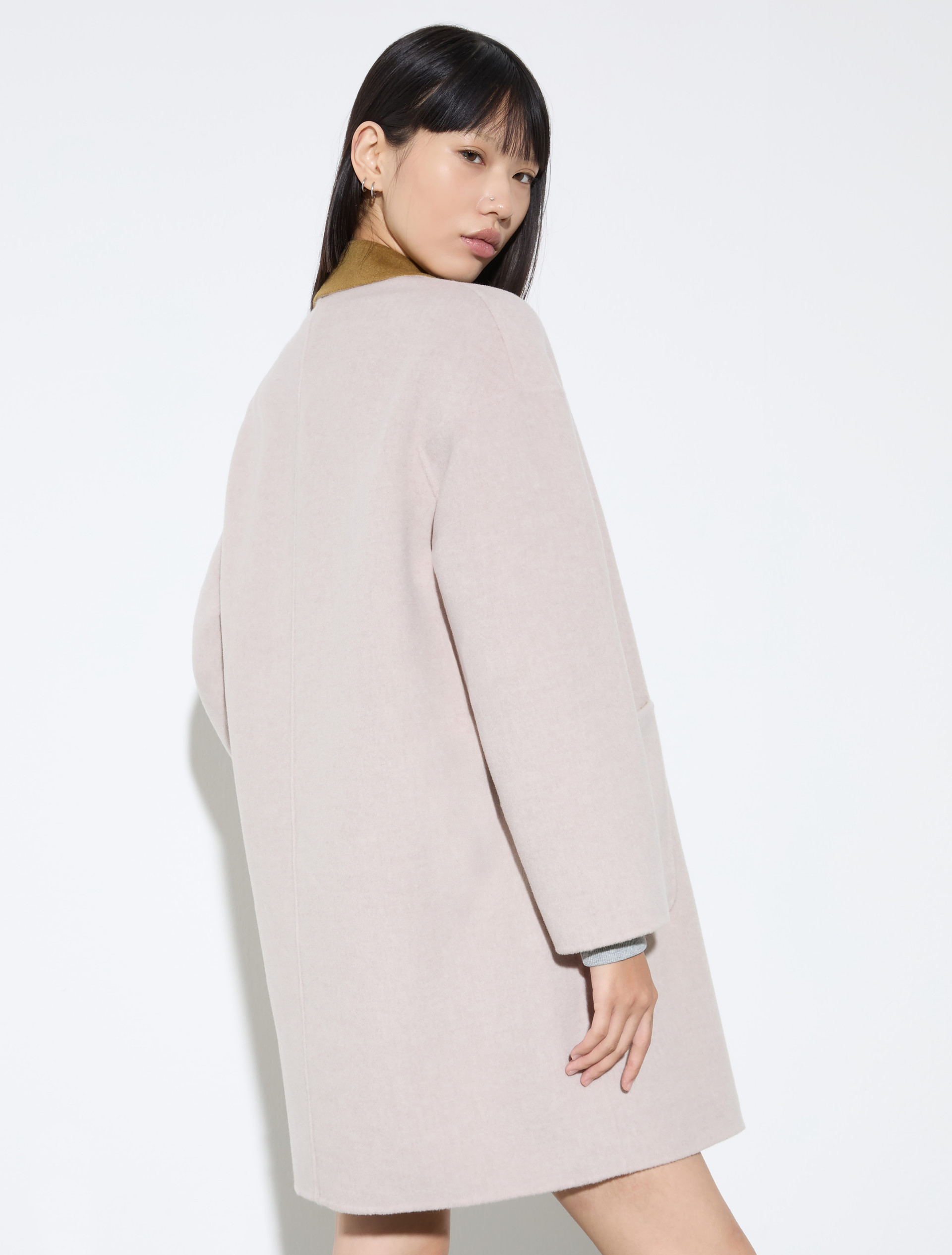 Coat reversibile in lana double - BEIGE - MAX&Co. - 2