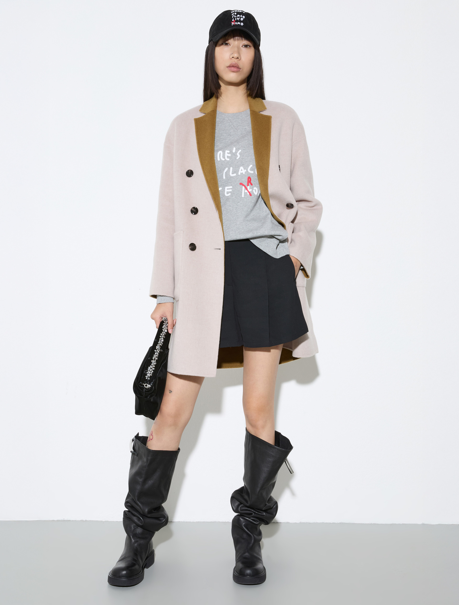 Coat reversibile in lana double - BEIGE - MAX&Co. - 4