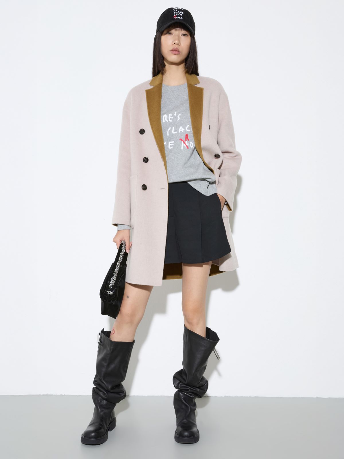 Coat reversibile in lana double - BEIGE - MAX&Co. - 4