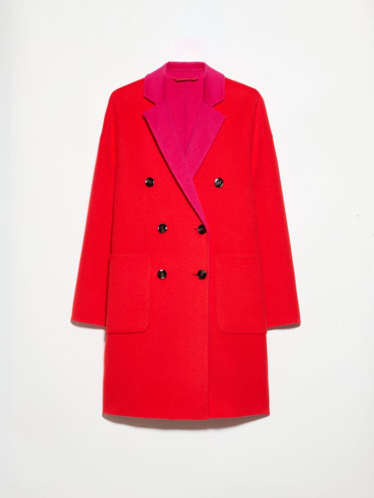 Coat reversibile in lana double - ROSSO - MAX&Co. - 5