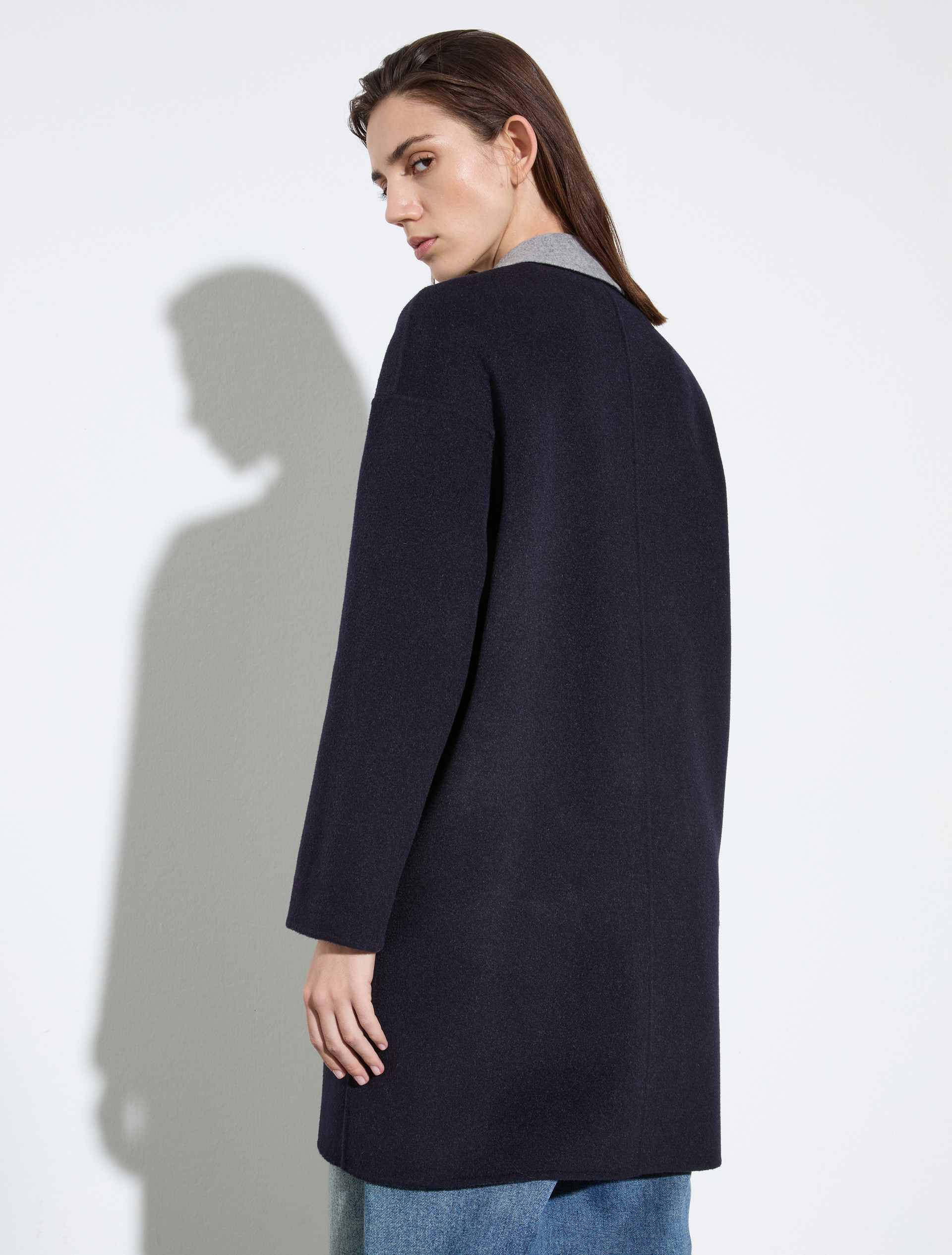 Coat reversibile in lana double - BLU - MAX&Co. - 2