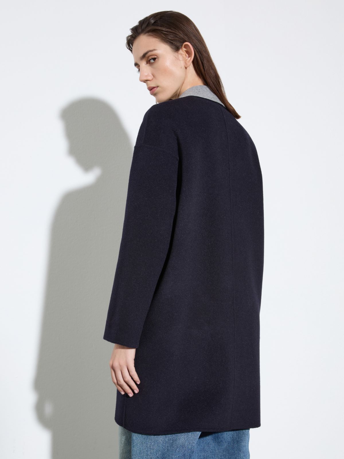 Coat reversibile in lana double - BLU - MAX&Co. - 2