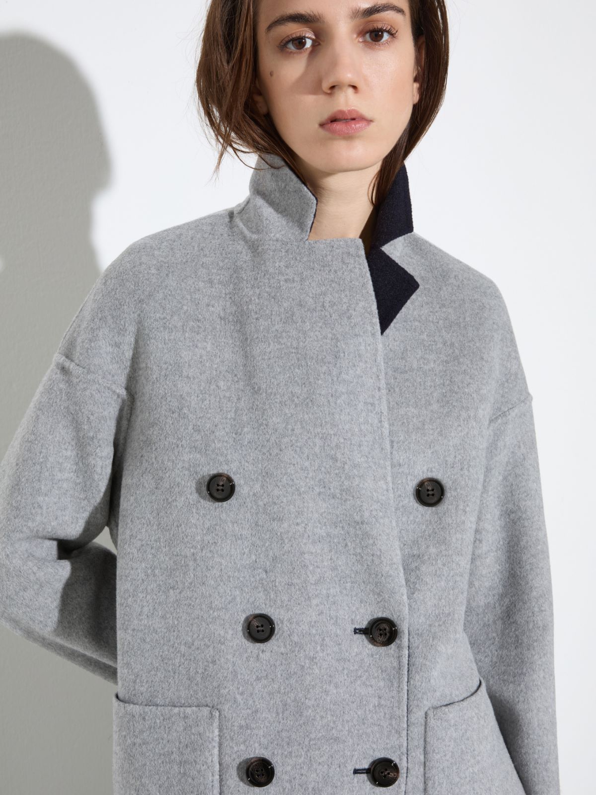 Coat reversibile in lana double - BLU - MAX&Co. - 3