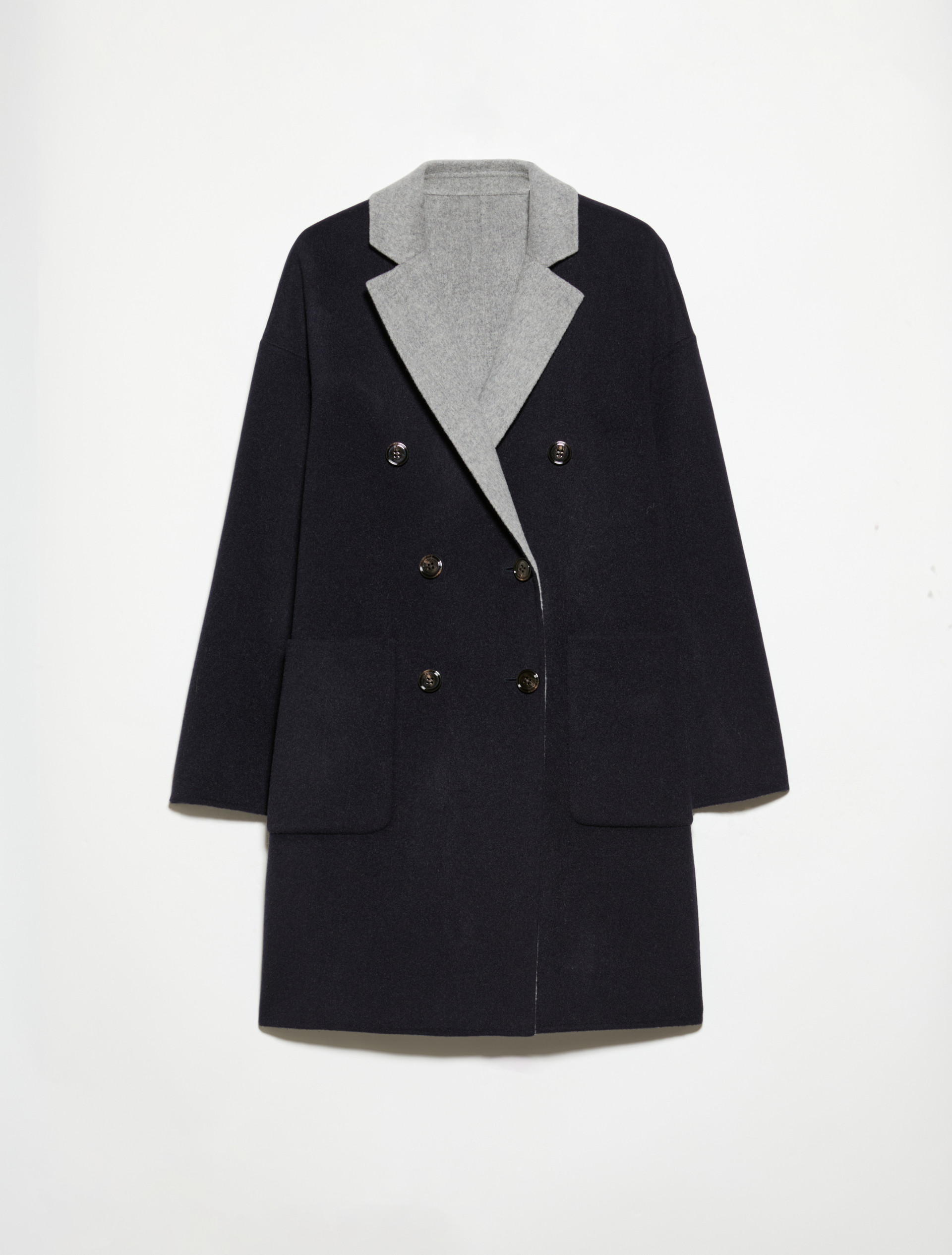 Coat reversibile in lana double - BLU - MAX&Co. - 5