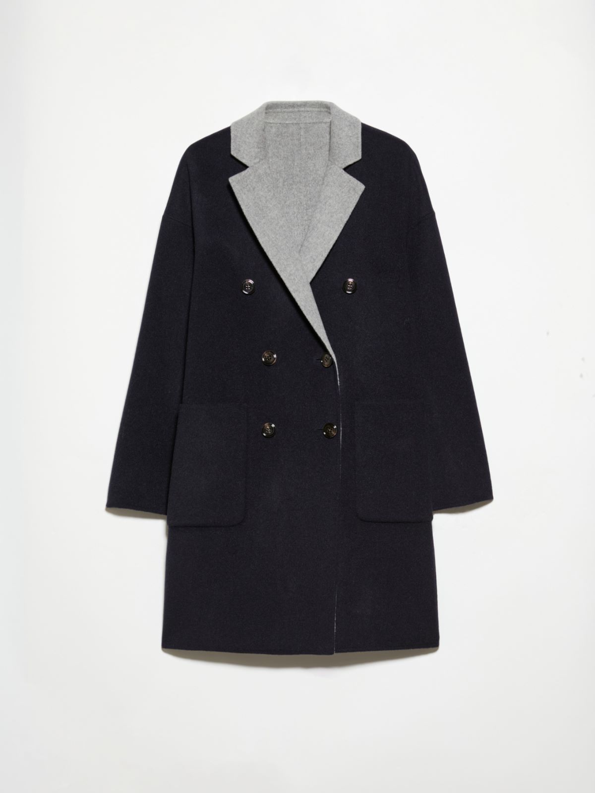 Coat reversibile in lana double - BLU - MAX&Co. - 5
