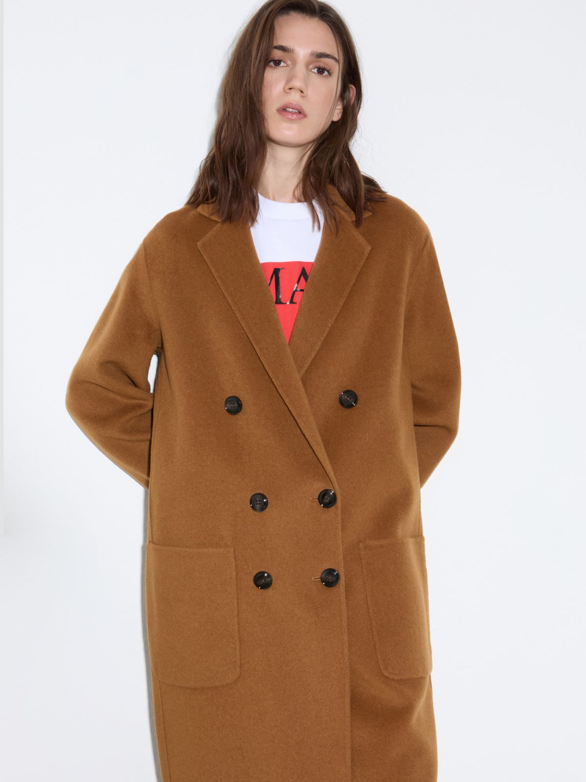 Cappotto in lana double - CAMMELLO - MAX&Co. - 3