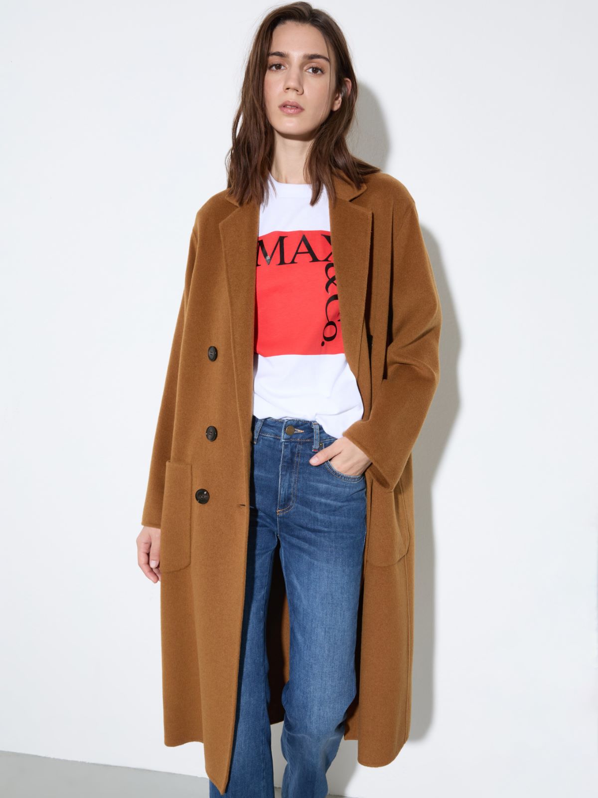 Cappotto in lana double - CAMMELLO - MAX&Co.