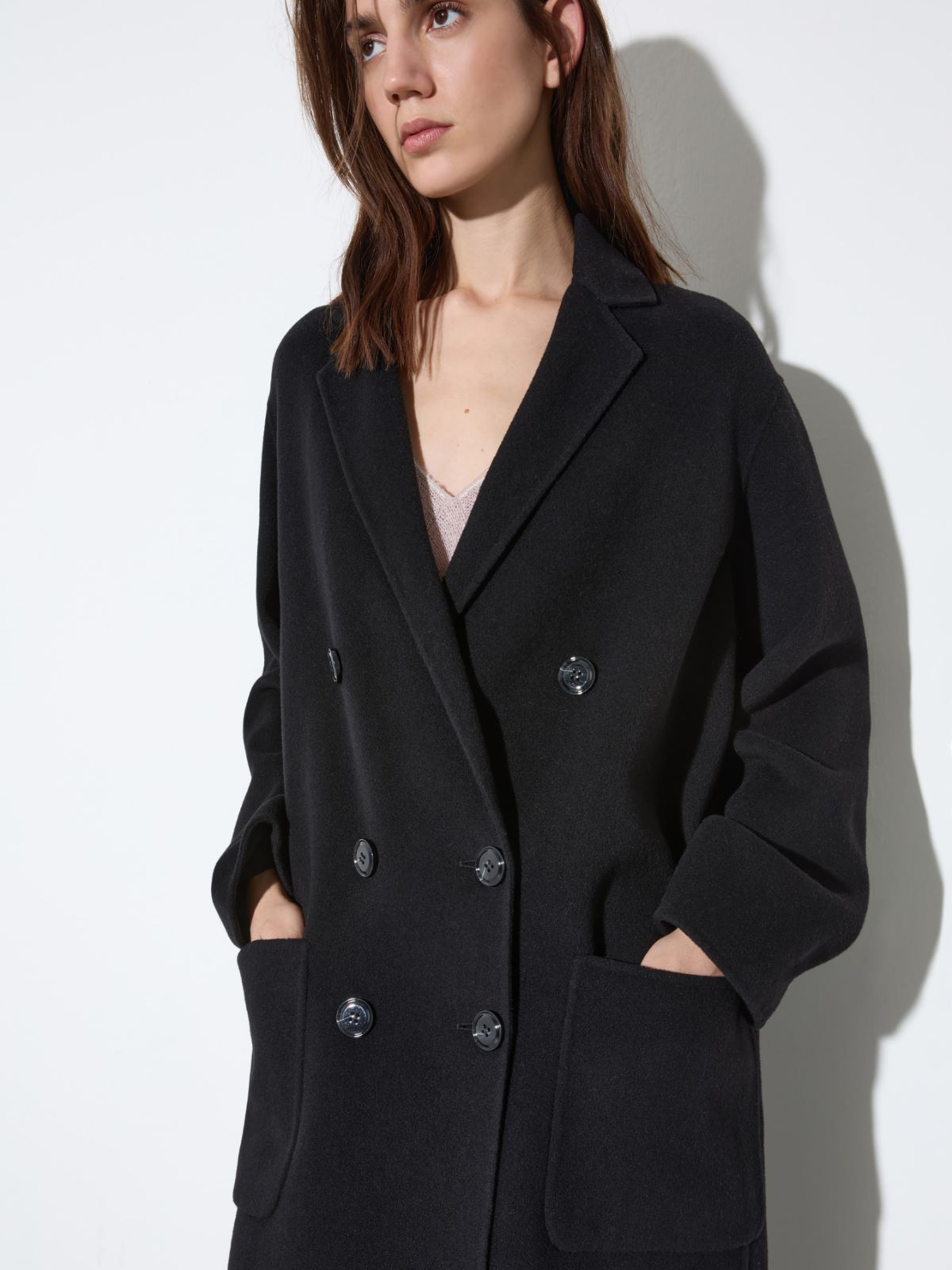 Cappotto in lana double - NERO - MAX&Co. - 3