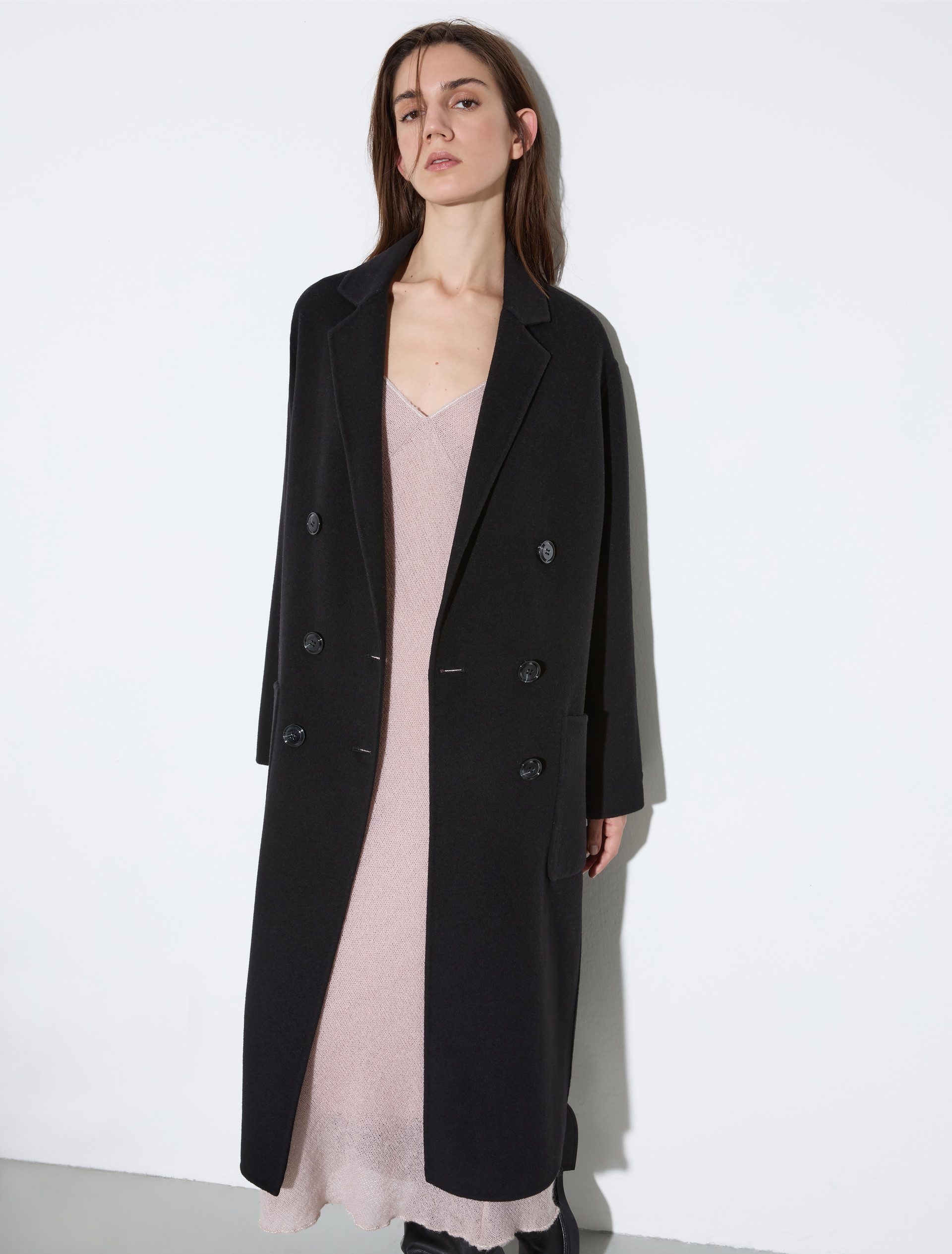 Cappotto in lana double - NERO - MAX&Co.