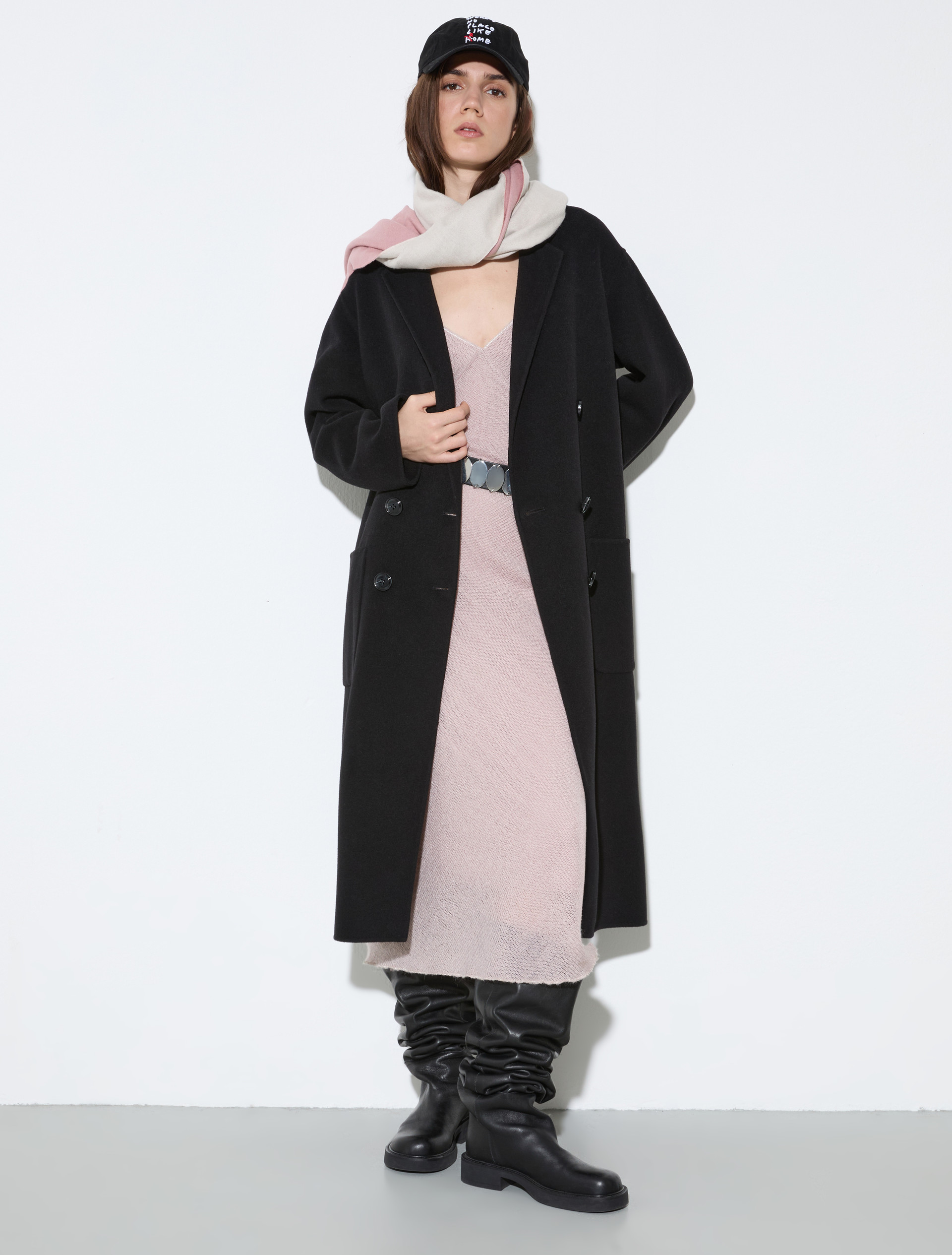Cappotto in lana double - NERO - MAX&Co. - 4