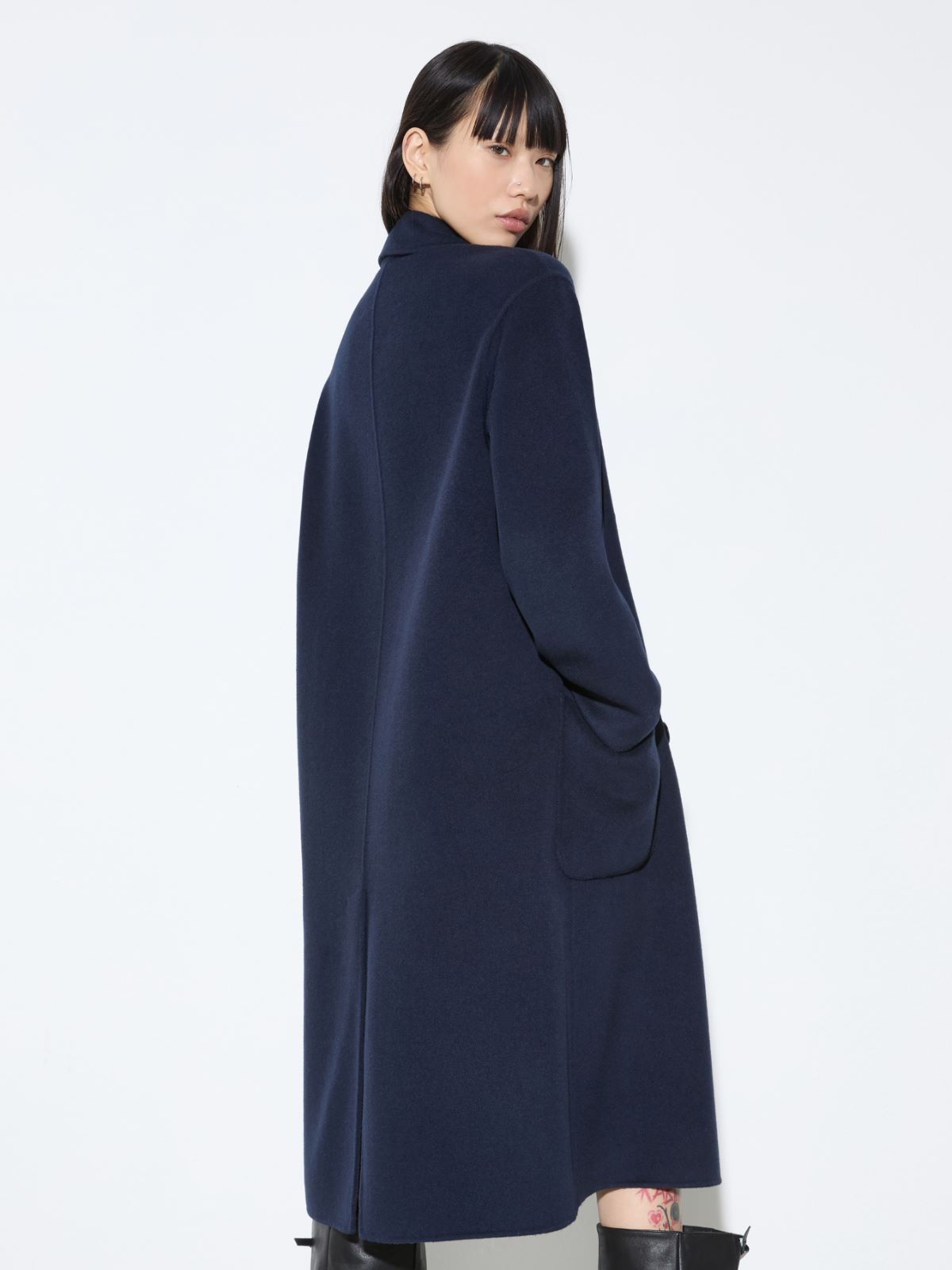 Cappotto in lana double - BLU NOTTE - MAX&Co. - 2