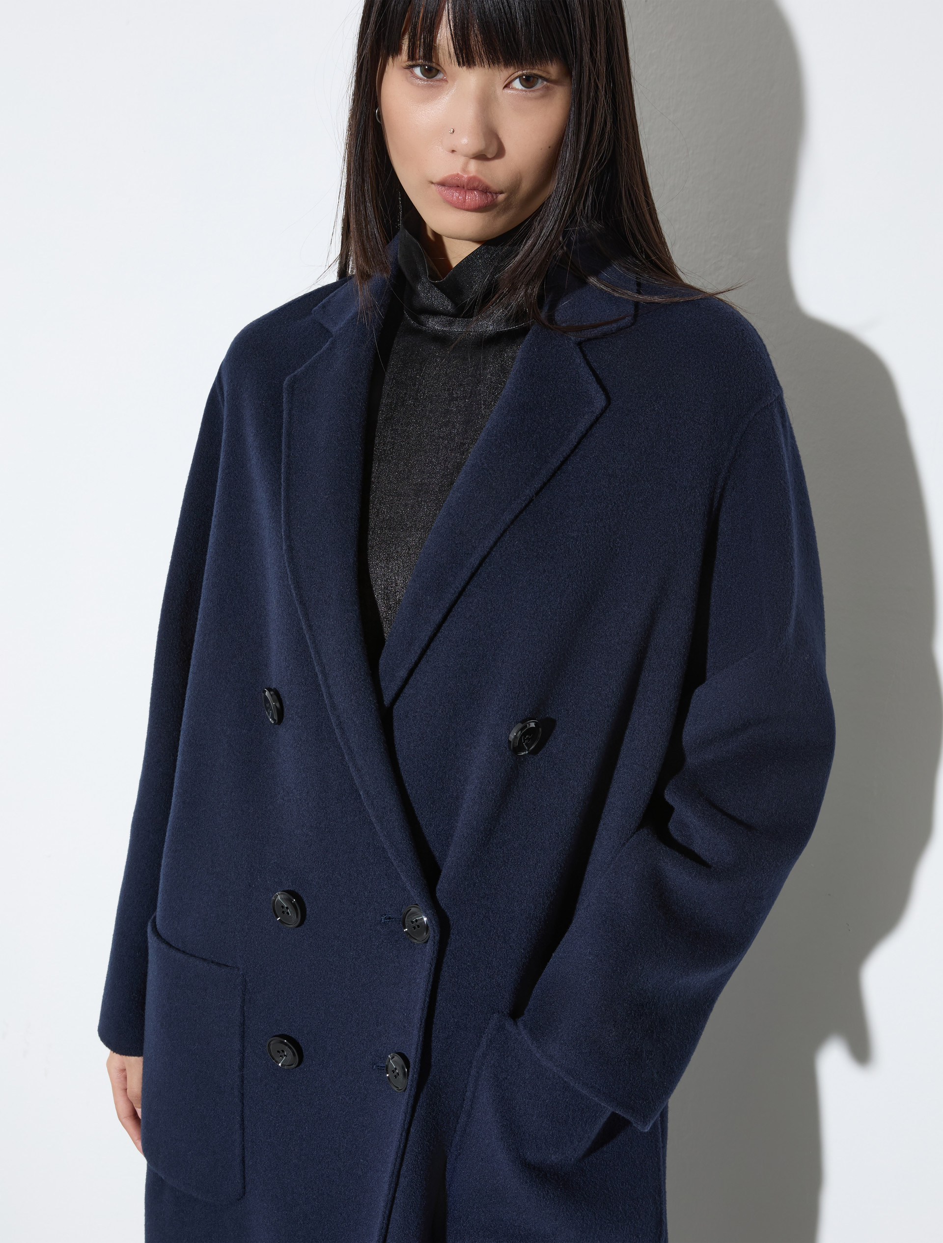 Cappotto in lana double - BLU NOTTE - MAX&Co. - 3