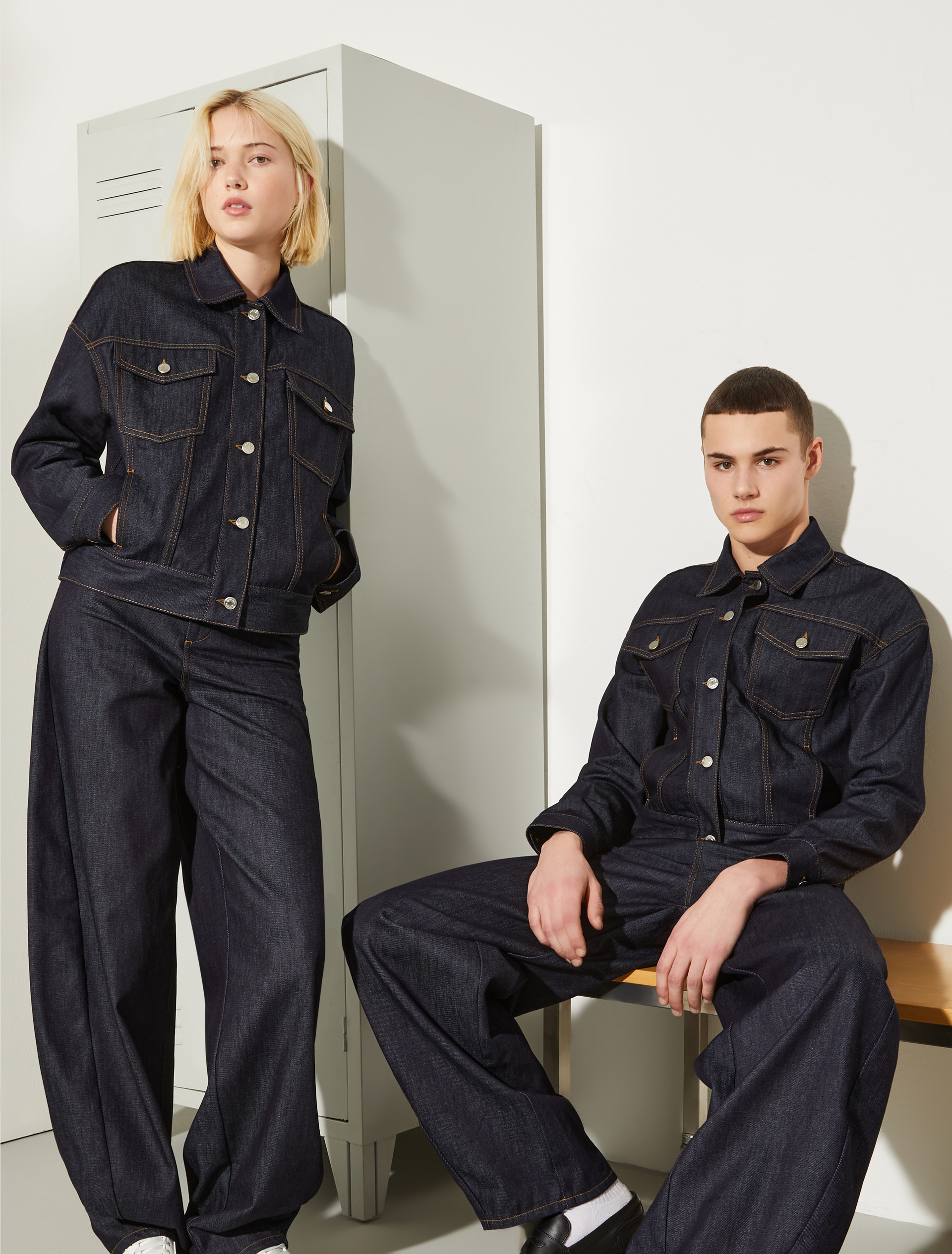 P. Terzini &Co.llaboration denim jacket, navy | MAX&Co. P. Terzini &Co.llaboration denim jacket - NAVY - MAX&Co.