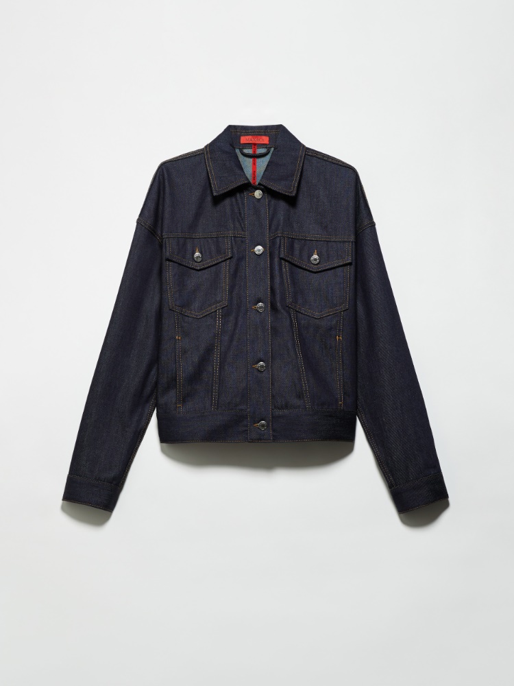 P. Terzini &Co.llaboration denim jacket - NAVY - MAX&Co.