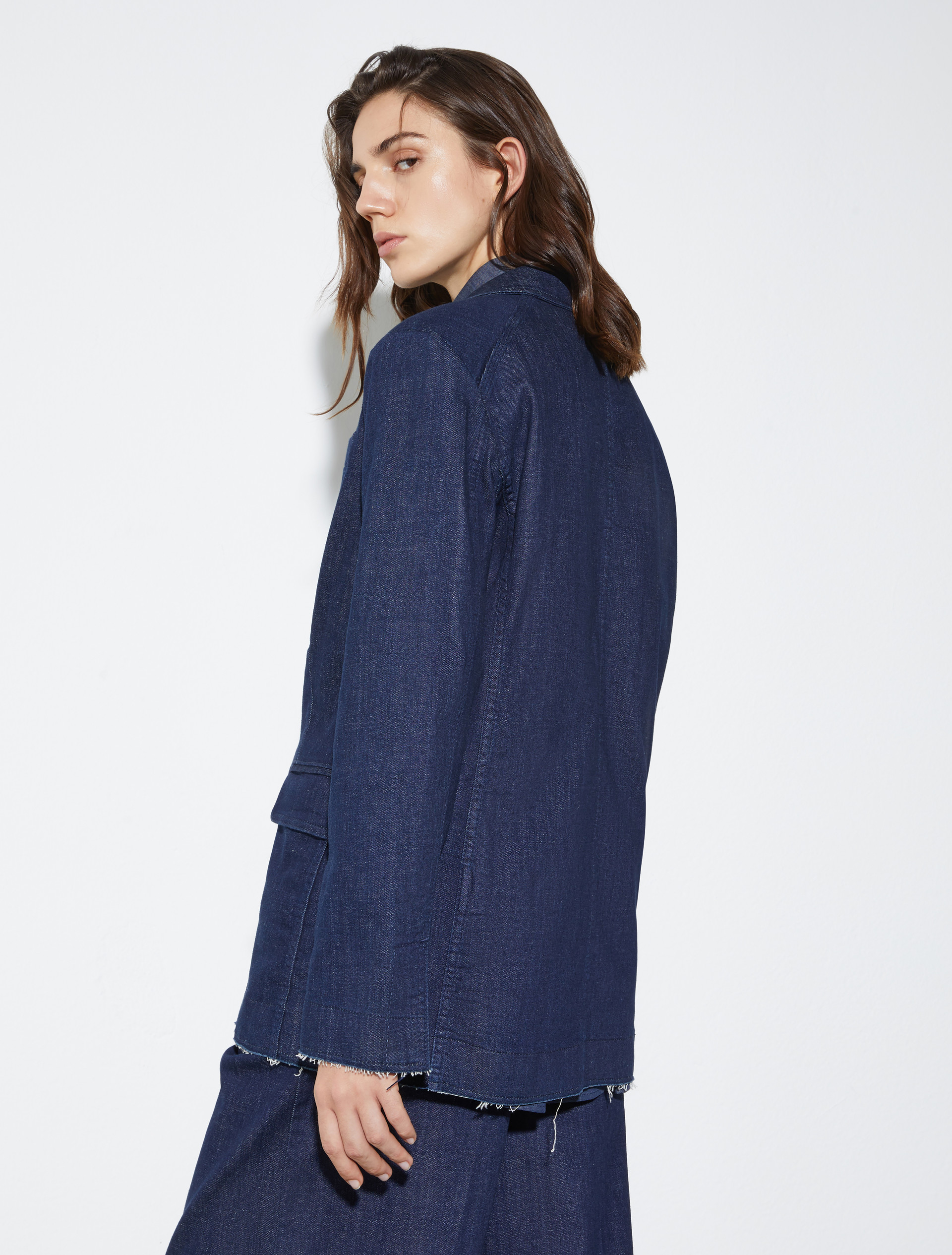 Double-breasted denim blazer - BLUE JEANS - MAX&Co. - 2