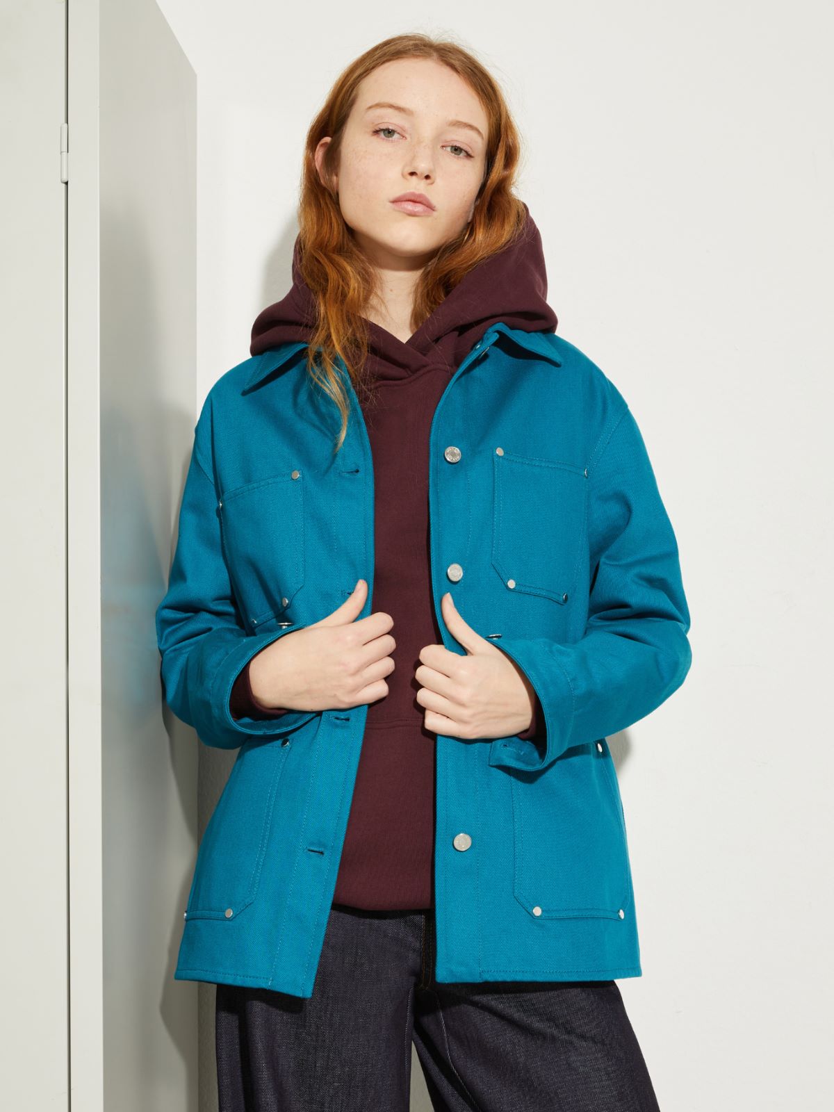 P. Terzini &Co.llaboration jacket - PEACOCK GREEN - MAX&Co.