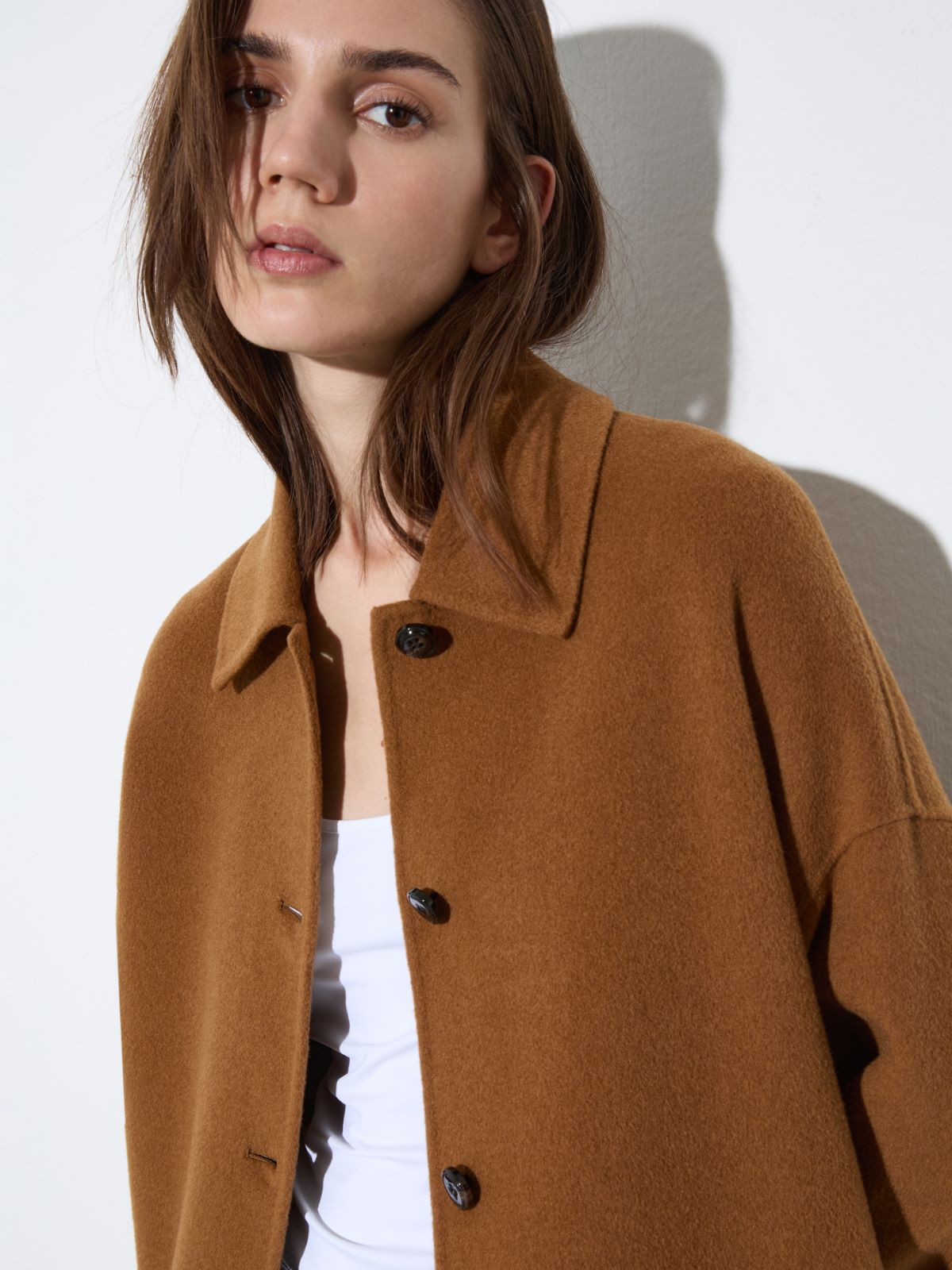 Double-sided wool shacket - CAMEL - MAX&Co. - 3