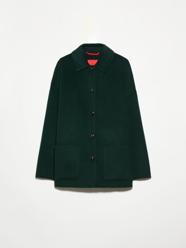 Double-sided wool shacket - DARK GREEN - MAX&Co.