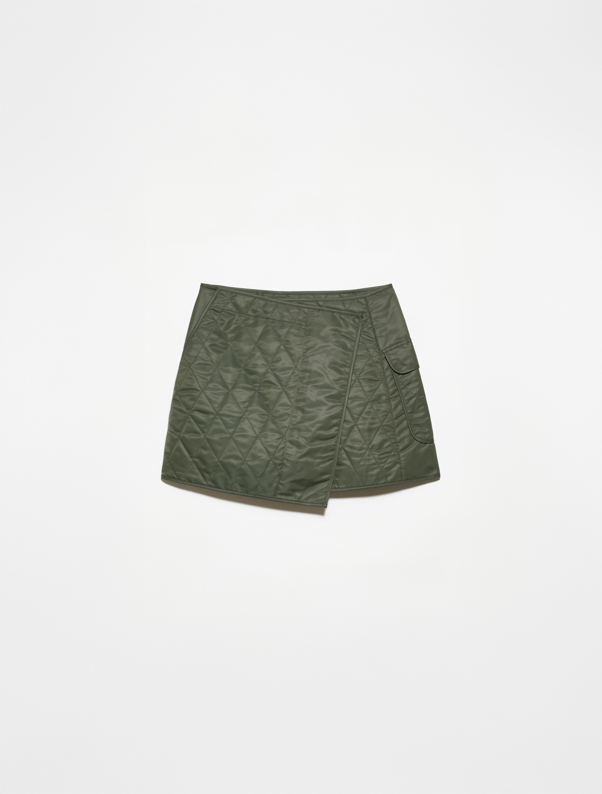 Technical duchess satin miniskirt - KAKI - MAX&Co. - 5