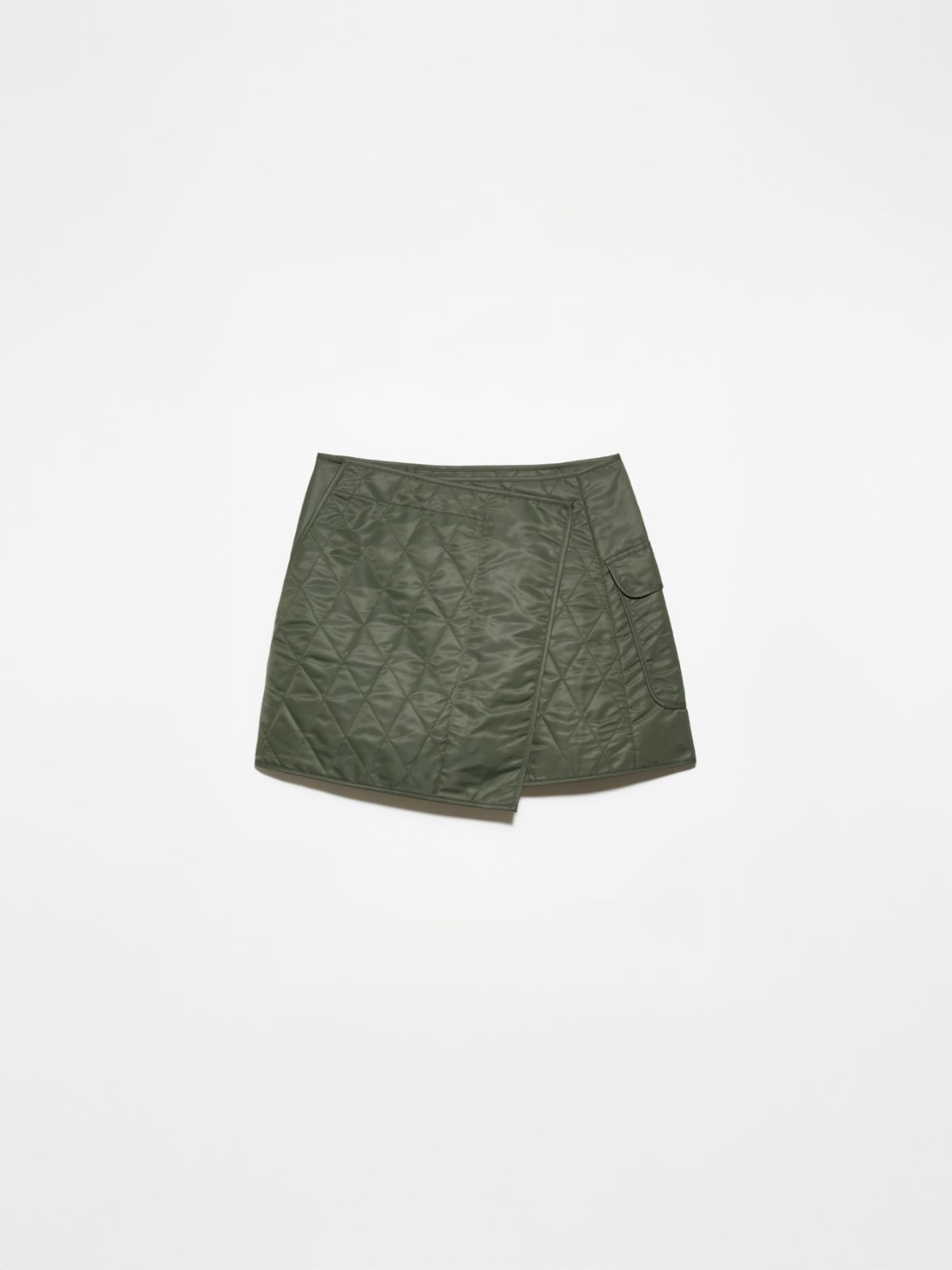 Technical duchess satin miniskirt - KAKI - MAX&Co. - 5